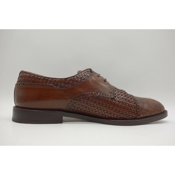Church\'s Spain Brown Genuine Exotic Crocodile Cap Toe Oxfords Mens 8 UK / US 9 M main image 4